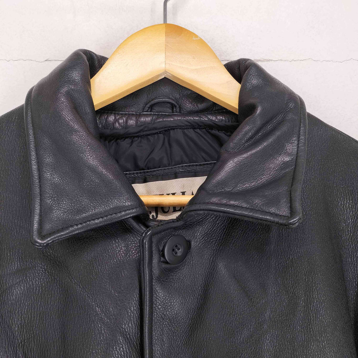 M.JULIAN WILSONS レザージャケット　ハーフコート 古着 M.JULIAN WILSONS/ウィルソンズレザー/フロントボタン