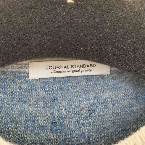 ジャーナルスタンダード JOURNAL STANDARD モヘヤ混 スプラッシュ柄 クルーネックニット メンズ JPN:M