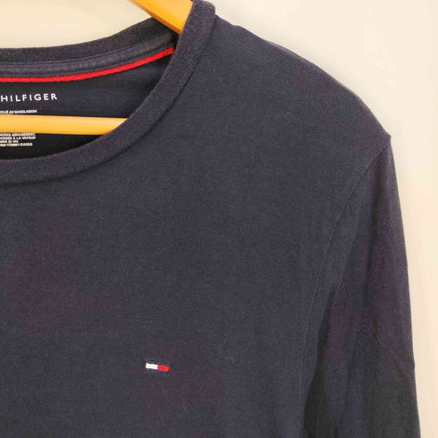トミーヒルフィガー TOMMY HILFIGER ロゴ刺繍 ロングスリーブTシャツ メンズ import:M