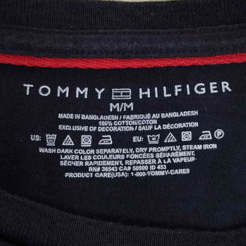 トミーヒルフィガー TOMMY HILFIGER ロゴ刺繍 ロングスリーブTシャツ メンズ import:M