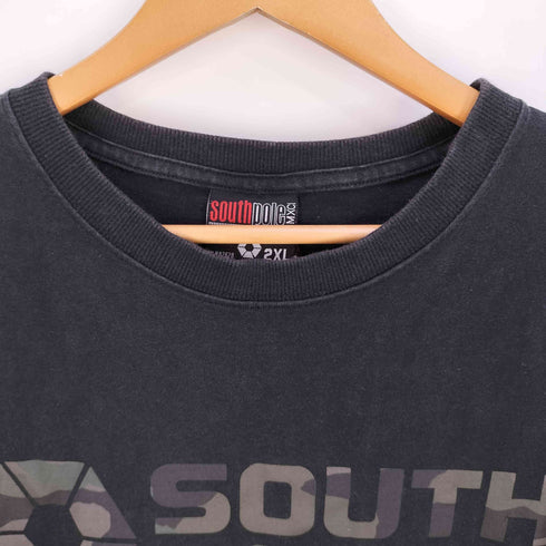 サウスポール SOUTHPOLE カモロゴプリント ロングスリーブTシャツ メンズ 2XL