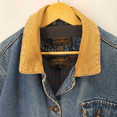 エディーバウアー Eddie Bauer 黒タグ ライナー付き デニムカバーオール レディース import:L