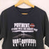 企業ロゴ両面プリントクルーネックTシャツ メンズ