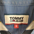 トミージーンズ tommy jeans ロゴ刺繍 ストライプシャツ メンズ JPN:S
