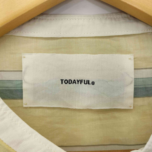 トゥデイフル TODAYFUL 21SS Multistripe Silk Shirts マルチストライプシルクシャツ レディース FREE