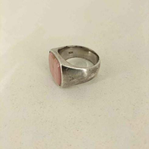 トムウッド TOMWOOD 925刻印 Cushion Pink Opal リング メンズ g52