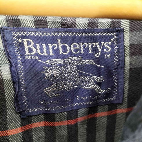 バーバリーズ BURBERRYS MADE IN ENGLAND 80S 裏地ノバチェック ステンカラーコート メンズ