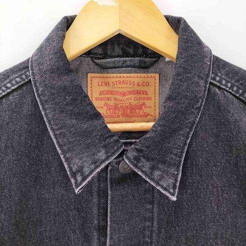 リーバイス Levis TYPE 3 トラッカージャケット 刺しゅう デニムトラッカージャケット ブラックデニム メンズ JPN:XL