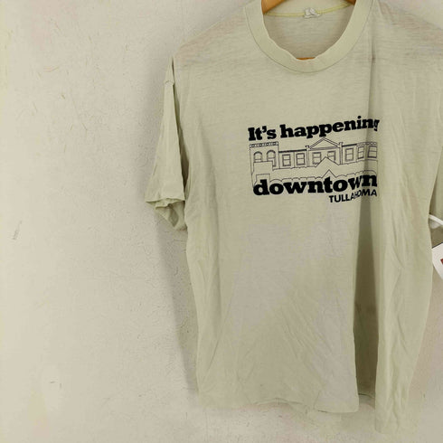 シングルステッチ it's happening downtown tullahoma クルーネックTシャツ メンズ