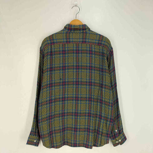 シュプリーム Supreme Basket Weave Plaid Shirt バスケット ウェーブ プレイド シャツ メンズ import:M