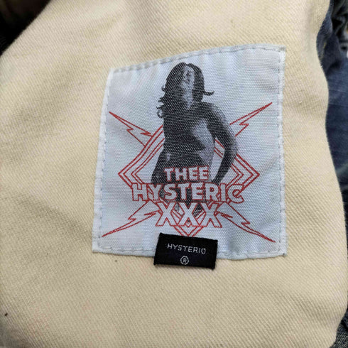 ジィヒステリックトリプルエックス Thee Hysteric XXX DESTROY ALL MONSTERS デストロイオールモンスターズ プリント スタッズ スキニー デニム パンツ メンズ 34