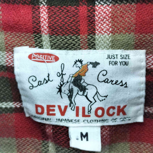 デビロック DEVILOCK ピスタグ タータンチェック L/S シャツ メンズ JPN:M