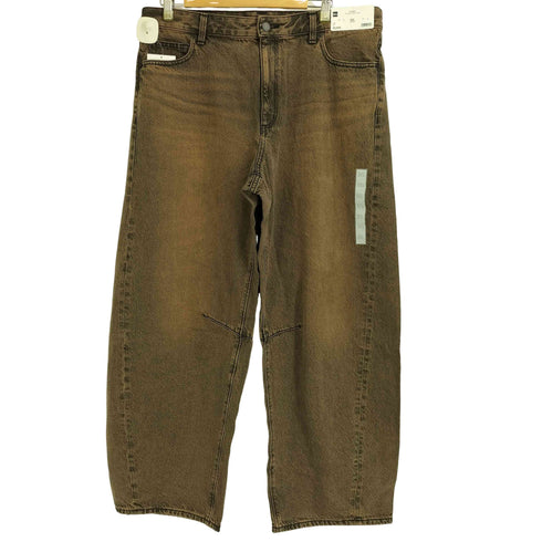 ジーユー GU 24SS バレルレッグジーンズ ウォッシュド メンズ 3XL