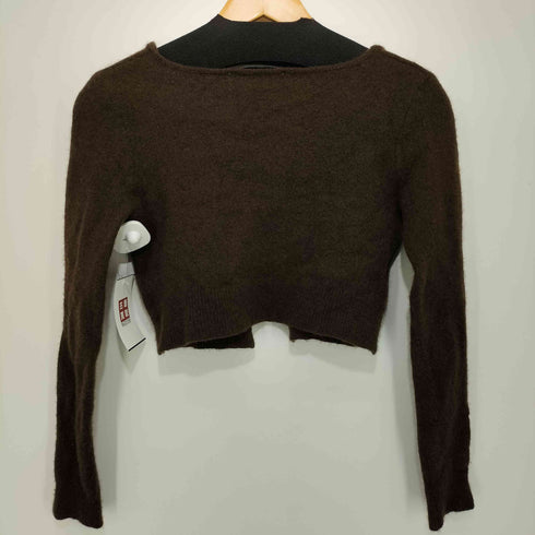 ザラ ZARA ウール クロップド カーディガン レディース import:L