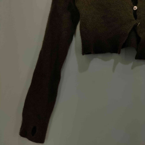 ザラ ZARA ウール クロップド カーディガン レディース import:L