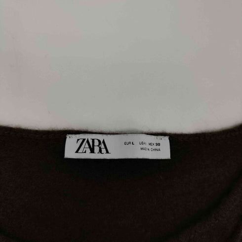 ザラ ZARA ウール クロップド カーディガン レディース import:L