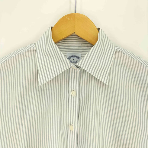 ブルックスブラザーズ BROOKS BROTHERS ストライプ コットン カジュアル シャツ レディース 6