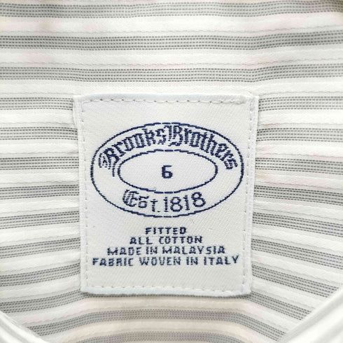 ブルックスブラザーズ BROOKS BROTHERS ストライプ コットン カジュアル シャツ レディース 6