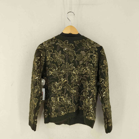 ザラ ZARA コンビニットカーディガン スパンコール レディース import:L