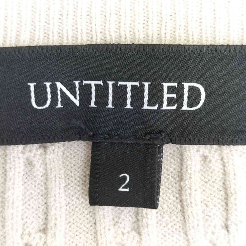 アンタイトル UNTITLED チビケーブル柄アンサンブルニット レディース JPN:2