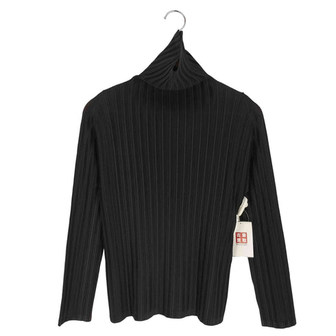 プリーツプリーズイッセイミヤケ PLEATS PLEASE ISSEY MIYAKE LS TURTLE NECK PLEATS CUT SEW ロングスリーブ タートルネック プリーツ カットソー レディース JPN:3