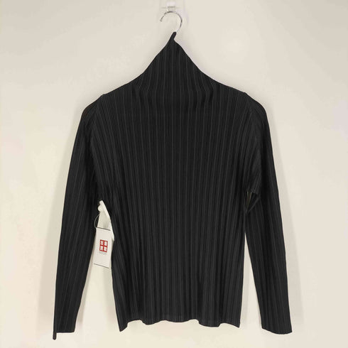 プリーツプリーズイッセイミヤケ PLEATS PLEASE ISSEY MIYAKE LS TURTLE NECK PLEATS CUT SEW ロングスリーブ タートルネック プリーツ カットソー レディース JPN:3