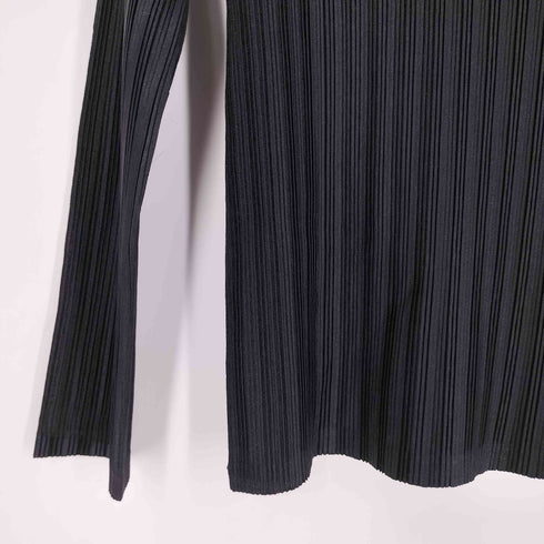 プリーツプリーズイッセイミヤケ PLEATS PLEASE ISSEY MIYAKE LS TURTLE NECK PLEATS CUT SEW ロングスリーブ タートルネック プリーツ カットソー レディース JPN:3
