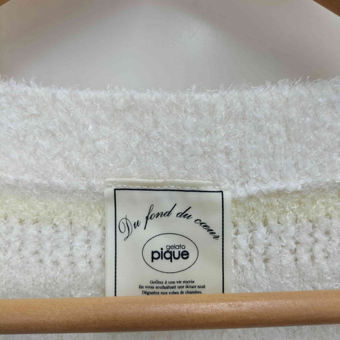 ジェラートピケ gelato pique Vネック ボーダー カーディガン ルームウェア セットアップ レディース FREE