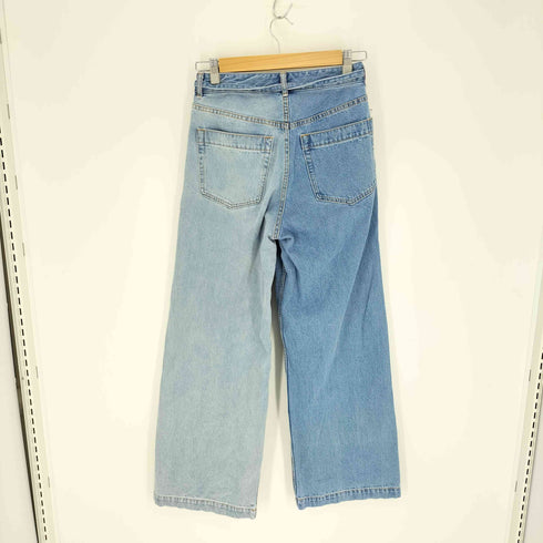 ダイアグラムグレースコンチネンタル Diagram GRACE CONTINENTAL 23SS バイカラー ウォッシュド ワイド デニム パンツ レディース JPN:36