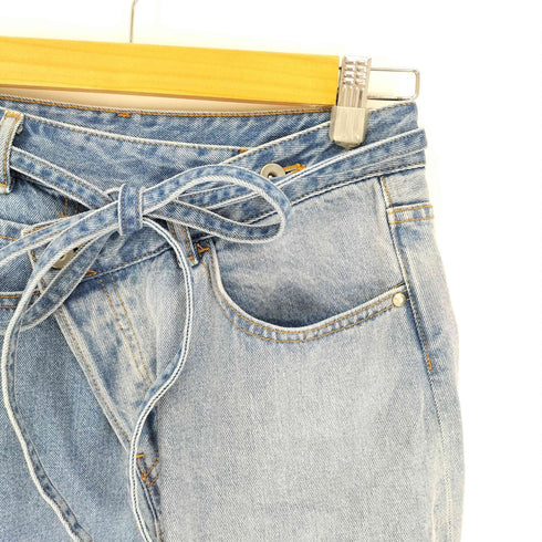 ダイアグラムグレースコンチネンタル Diagram GRACE CONTINENTAL 23SS バイカラー ウォッシュド ワイド デニム パンツ レディース JPN:36