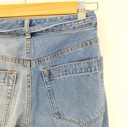 ダイアグラムグレースコンチネンタル Diagram GRACE CONTINENTAL 23SS バイカラー ウォッシュド ワイド デニム パンツ レディース JPN:36