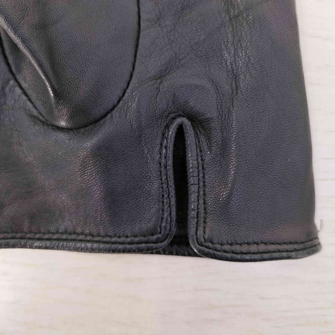ミラショーン mila schon ロゴ型押し レザーグローブ 手袋 レディース