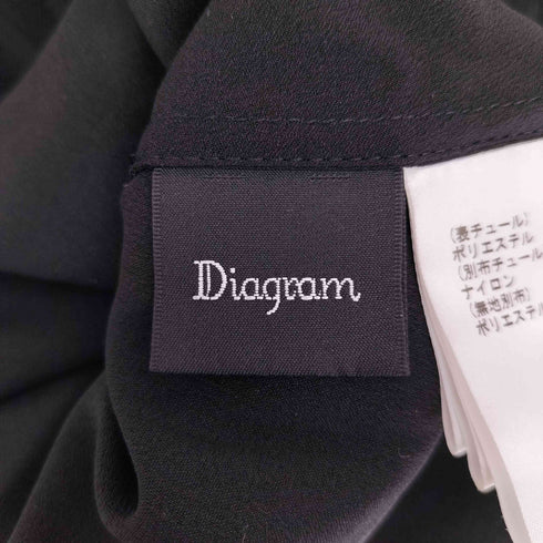 ダイアグラムグレースコンチネンタル Diagram GRACE CONTINENTAL 23AW プリーツ チュール トップス レディース JPN:36