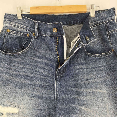 nessttu ダメージ加工 ワイドデニムパンツ メンズ JPN:XL