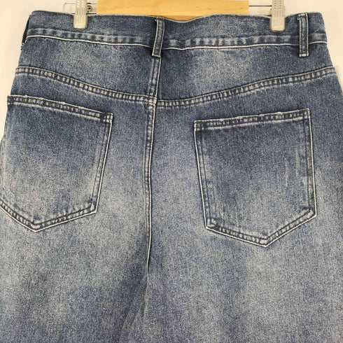 nessttu ダメージ加工 ワイドデニムパンツ メンズ JPN:XL