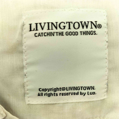 LIVINGTOWN 2タック ワイドパンツ メンズ 4