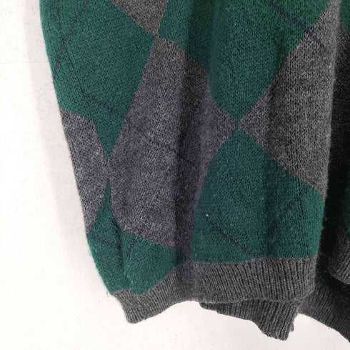 ヴァンヒューゼン VAN HEUSEN 90S MADE IN USA アーガイルニット メンズ L