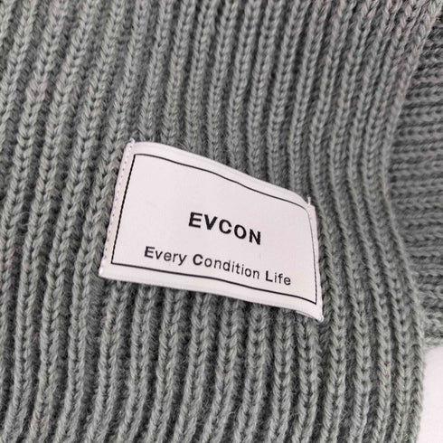 エビコンエブリコンディションライフ EVCON Every Condition Life リブニットマフラー メンズ