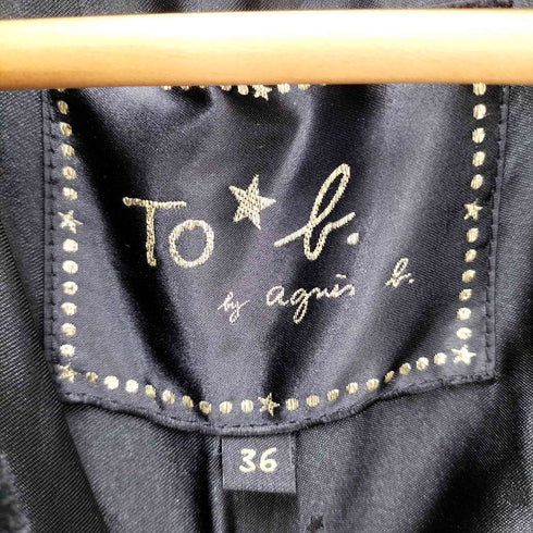 トゥービーバイアニエスベー To b. by agnes b. 裏地デザイン エコファー ロングコート レディース FR:36