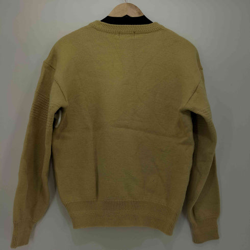 ケンコレクション KEN COLLECTION フロント ロゴ刺繍 L/S プルオーバー ニット メンズ LARGE