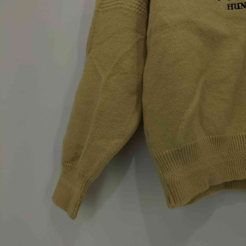 ケンコレクション KEN COLLECTION フロント ロゴ刺繍 L/S プルオーバー ニット メンズ LARGE