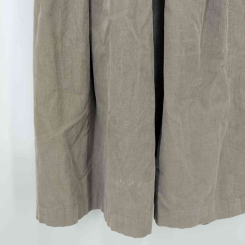 エディーバウアー Eddie Bauer 70-80s 黒タグ前期 細畝 フロントタック コーデュロイ フレアスカート レディース 8