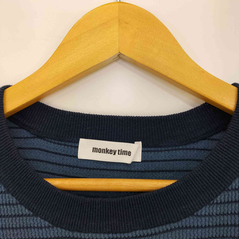 モンキータイム MONKEY TIME COTTON KNIT BORDER TEE メンズ JPN:1