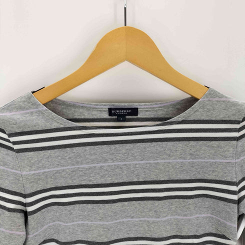 バーバリーロンドン BURBERRY LONDON ボートネックマルチボーダーカットソー レディース JPN:1