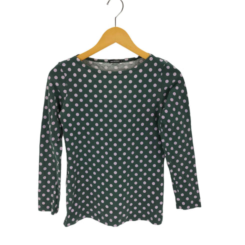 マリメッコ marimekko ボートネック ドットカットソー レディース JPN:S