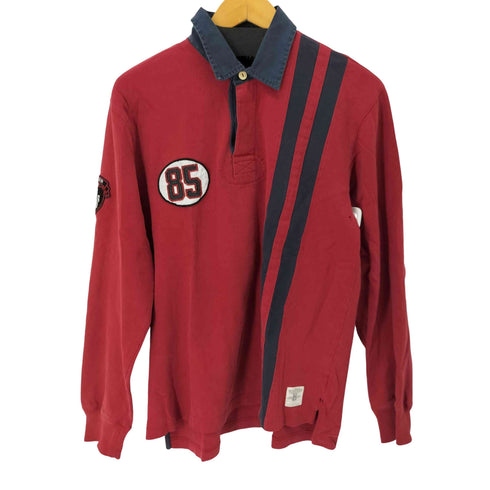 ヒルフィガー HILFIGER ラインデザイン L/S ポロシャツ メンズ import:S