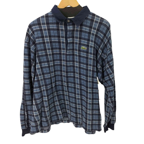 ラコステ LACOSTE L/S チェックネルポロシャツ メンズ import:L