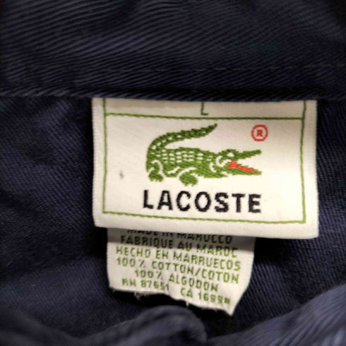 ラコステ LACOSTE L/S チェックネルポロシャツ メンズ import:L