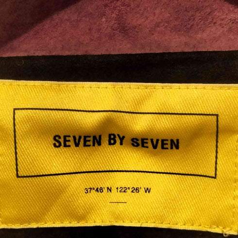 セブンバイセブン SEVEN BY SEVEN 21SS 豚革 ピッグスキン パッチワーク スエード ブルゾン メンズ import:L