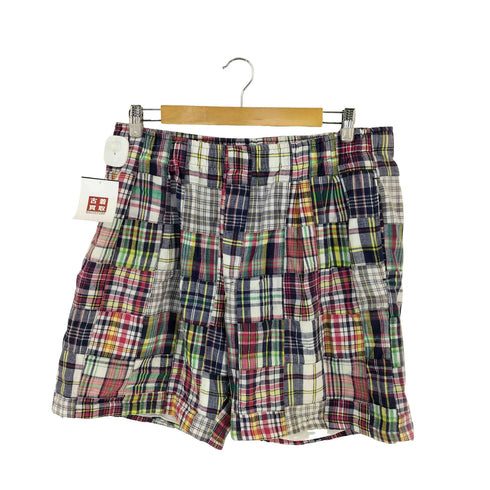 redwood&ross USA製 マドラス パッチワークショーツ メンズ L